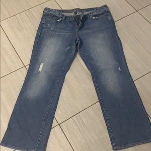 Gap Premium Bootcut Distressed Jeans